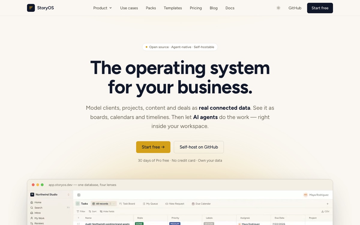 StoryOS — built by James Cook Media